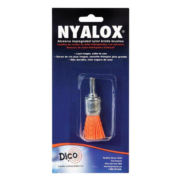Dico 541-781-3/4 Nyalox End Brush 3/4'' Orange 120 Grit