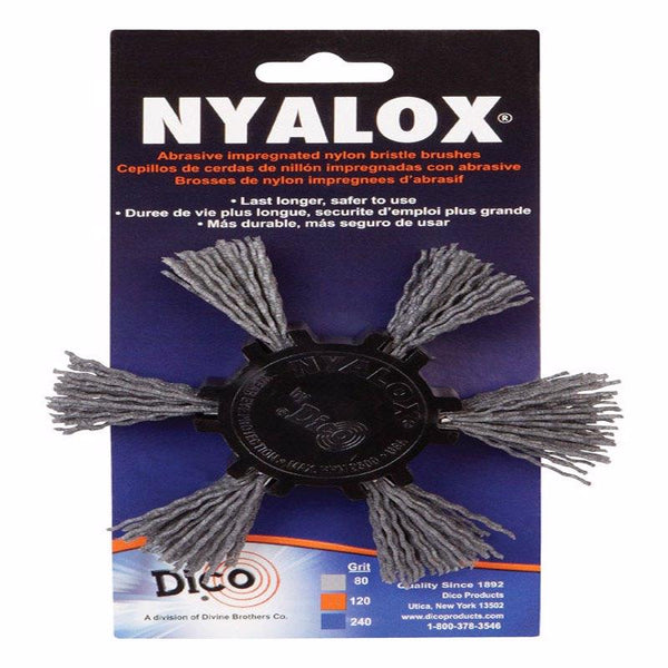 Dico 541-776-4 Nyalox Flap Brush 4-Inch Grey 80 Grit