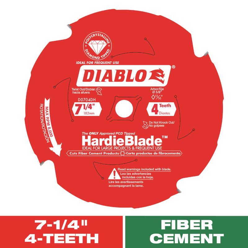 7-1/4X4 PCD FIBERCEMENT DB BULK