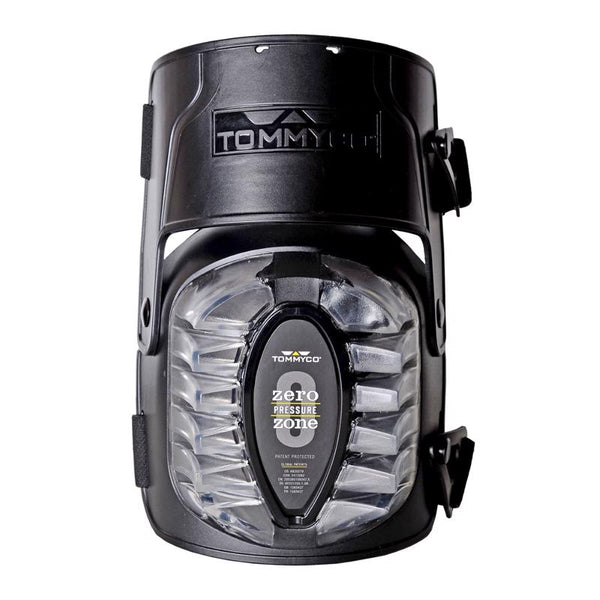 Rugged 6.7x6.9in Black Knee Pads, One Size Fits All by Tommyco 30507