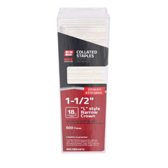Grip-Rite Prime Guard MAXB64912 Narrow Crown Staples, Silver