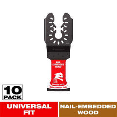 Diablo AMPED Demo Demon 1-1/4 in. Carbide Teeth Oscillating Blades for Nail-Embedded Wood (10-Pack) DOU125CW10