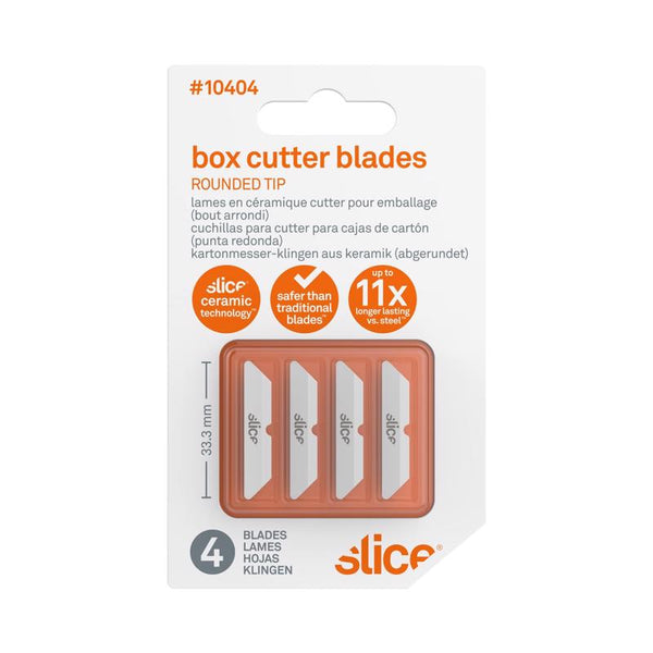 Slice 10404 Replacement Blade, Ceramic, Finger Friendly, Rounded Tip, Lasts 11x Longer Than Metal