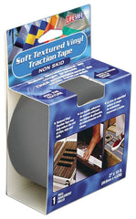 Life Safe: RE3954 Water Resistant Embossed Bare Foot Coarse Resilient Anti-Slip Tape, 2 inch x 15 ft, Gray - Indoor/Outdoor Applications Such as Boats, Showers, Pool Decks, Stairs