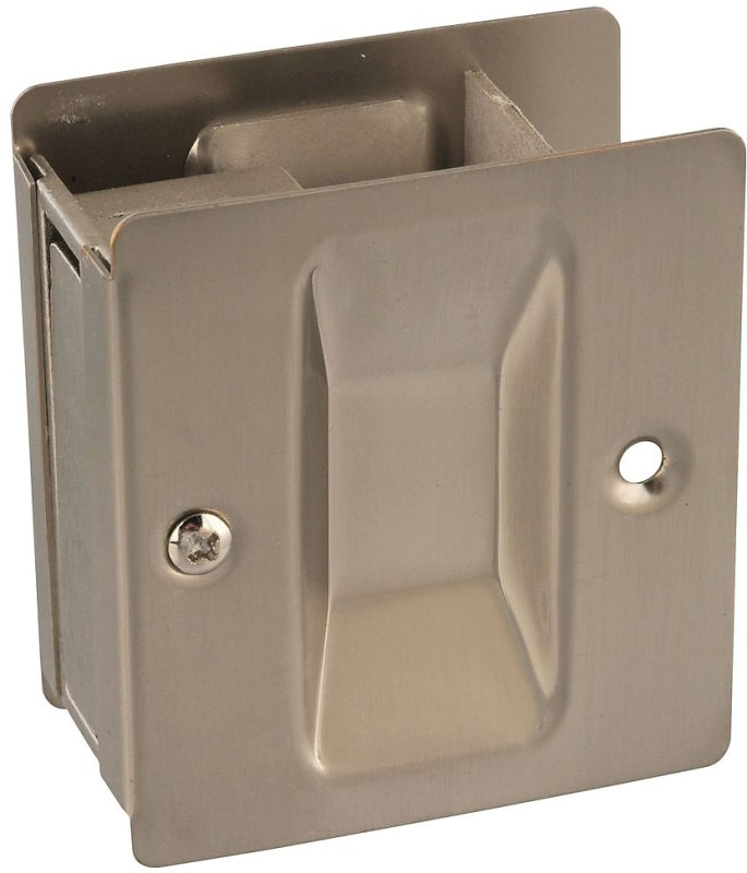 National Hardware N326-306 V1950 Pocket Door Pull in Satin Nickel