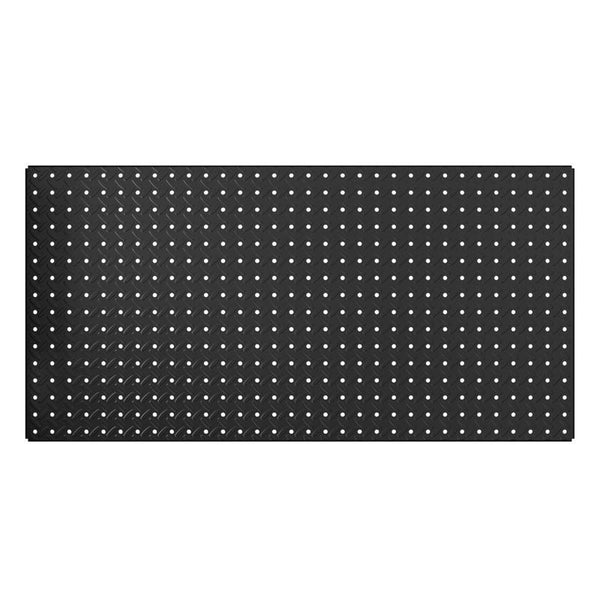 Heavyweight John Sterling 5/8" x 16" x 32" Diamond Plate Steel Pegboard Panel 0204-1632BK