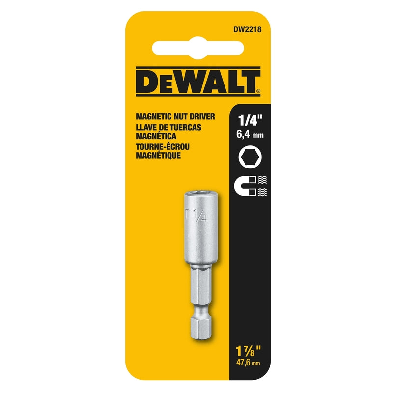 Magnetic Hex Socket Driver, 1/4 x 1-7/16 In.