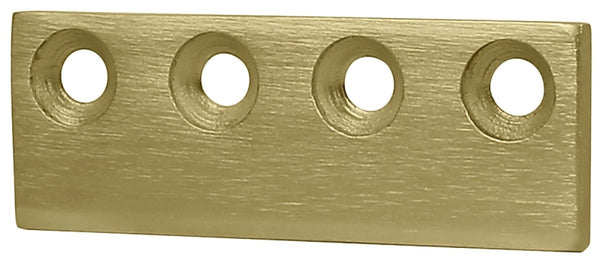 National Hardware N700-107 Interior Sliding Barn Door Hardware Connecting Adaptor, 3 1/8 in, Brushed Gold