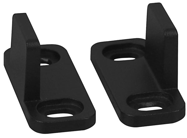 National Hardware N700-114 Interior Sliding Barn Door Hardware Double Floor Guide, 1 3/4 in, Matte Black