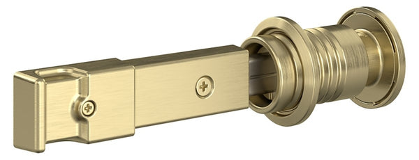 National Hardware N700-152 Barn Door Lock, 5" x 1-1/4" x 3/4", Brushed Gold