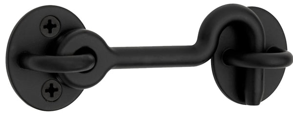 National Hardware N700-153 Sliding Door Privacy Hook, Mounting Hardware Included, 4-Inches, Matte Black