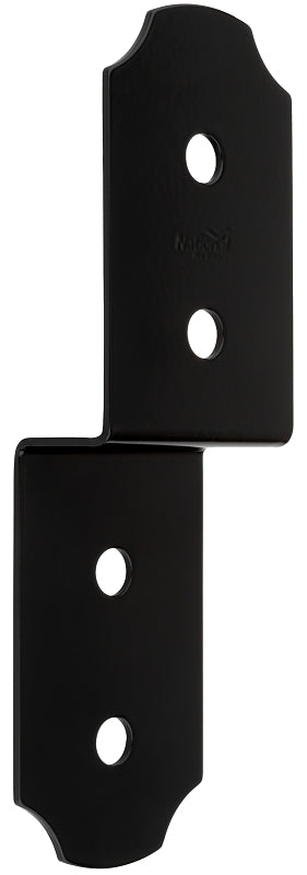 National Hardware N800-024 Decorative Joist Tie Outdoor Reinforcement Hardware Accents Brackets and Bracers for Pergolas Gazebos Garden Arches and Raised Garden Beds, 1 1/2 X 3 X 10, Hartley, Black, 8