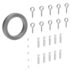 National Hardware N900-012, Wire Trellis Kit, 50 Ft Stainless Steel Plant Wall Wire Trellis for Climbing Plants and Vines