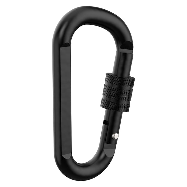 National Hardware N900-014, 2 Pack Locking Carabiner Kit, Heavy Duty Carabiner D Ring Clips with Twist Lock