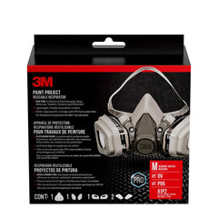 3M, 6211P1-DC, half-mask respirator, Gray