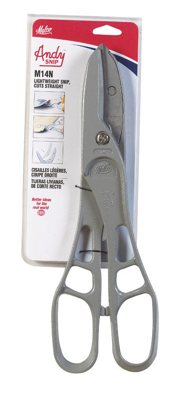 Malco 14 in. Steel Straight Andy Pattern Snip 24 Ga. 2 pk M14