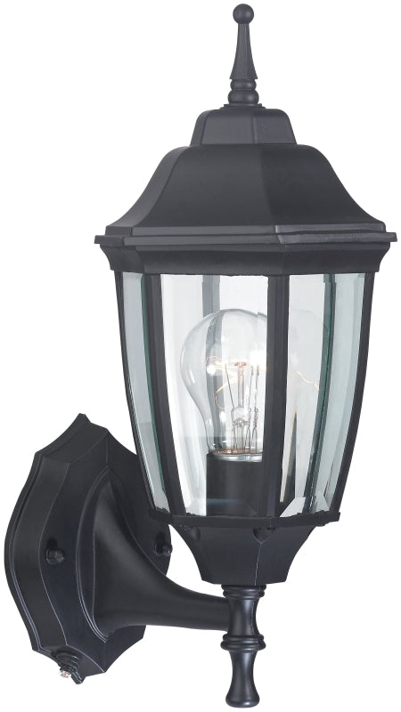 Boston Harbor DTDB 2076818 Dimmable Outdoor Lantern, (1) 60/13 W Medium A19/Cfl Lamp, Black