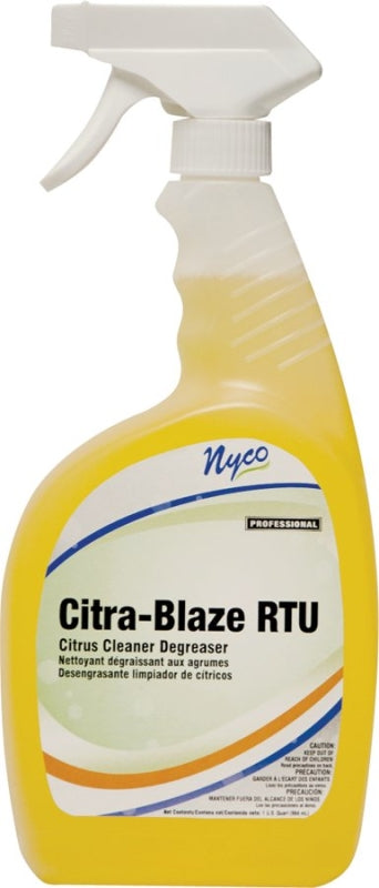 Nyco Products Company 32OZ Ready-to-USE Citrus Blaze Cleaner, 32-Ounce NL539-QPS6