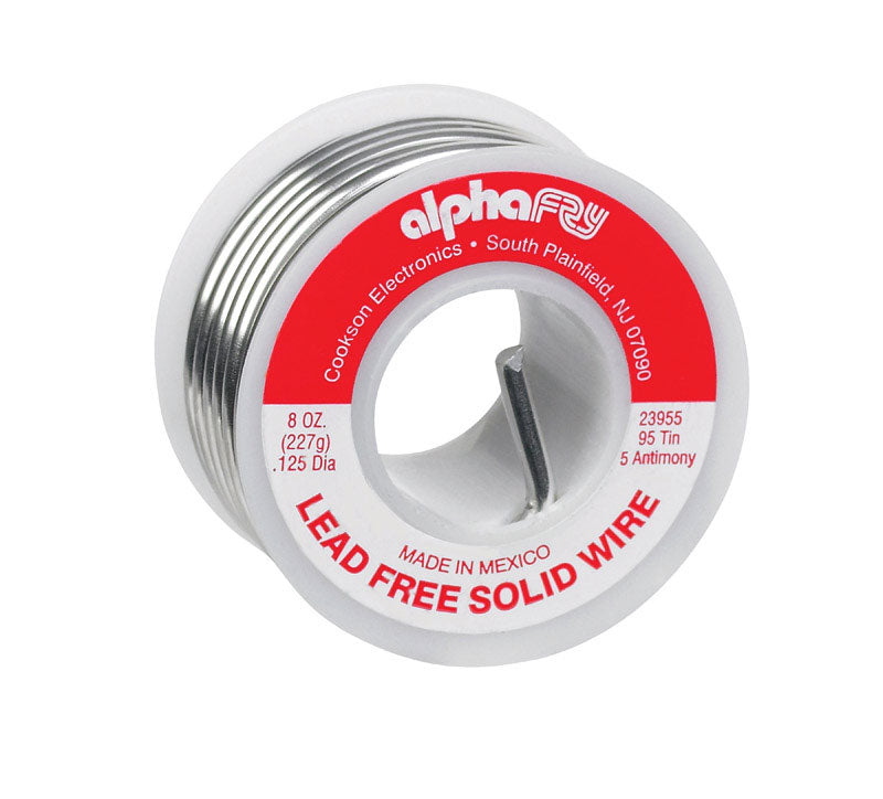 alpha fry AM23955 1/2-Pound 95/5 Spool Cookson Elect Lead-Free Solid Wire Solder, No Size, No Color