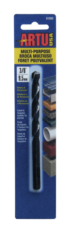 ARTU USA 01050 Multi Purpose Drill Bit, 3/8-Inch x 5-3/16-Inch