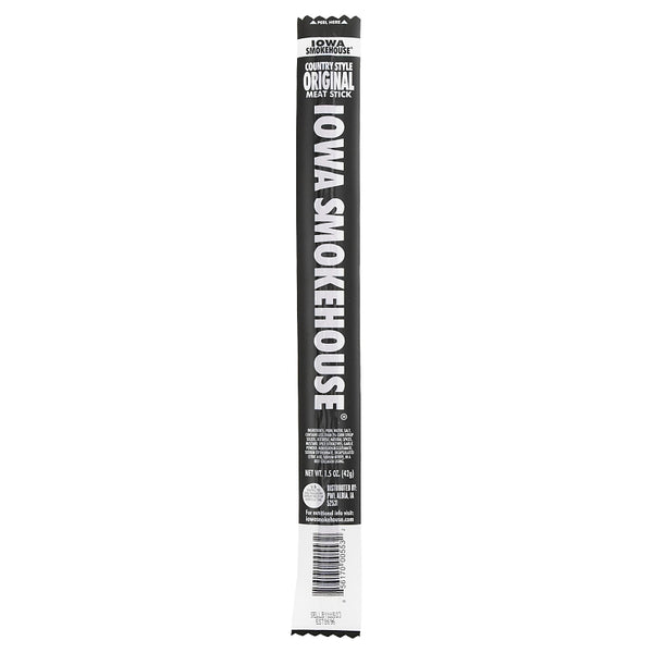 IOWA SMOKEHOUSE Country Style Meat Sticks, Original - 24 Individually Wrapped Sticks, Made in USA - 1.5 Oz each IS-1.5CSN (24-Pack)