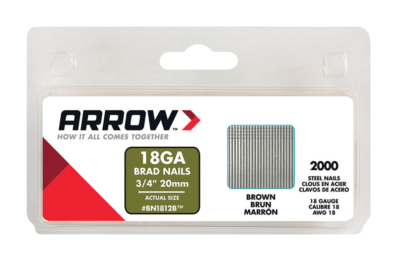 Arrow Fastener BN1812BCS 3/4" Brad Nails 2,000 Count
