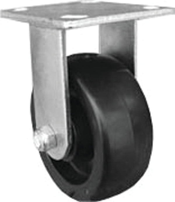 Shepherd Hardware 9389 5-Inch Polypropylene Wheel Swivel Plate Caster, 500-lb Load Capacity