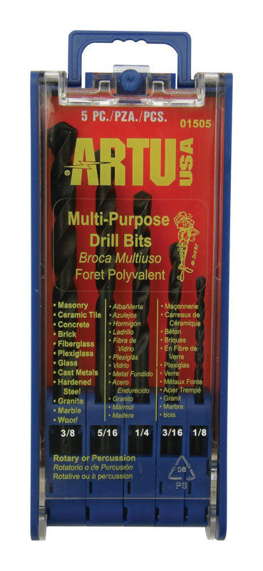 Artu Multi-Purpose Drill Bit Set 5 Pc. 01505