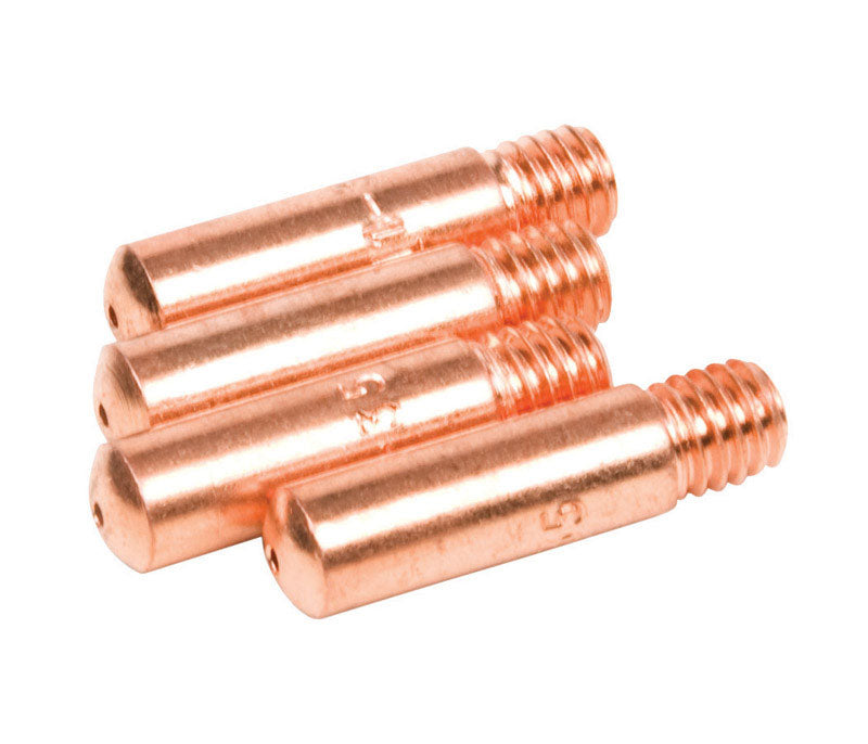 Forney 60172 Contact Tip For Mig Welding, Tweco Binzel or Clarke, .035, 4-Pack,Copper