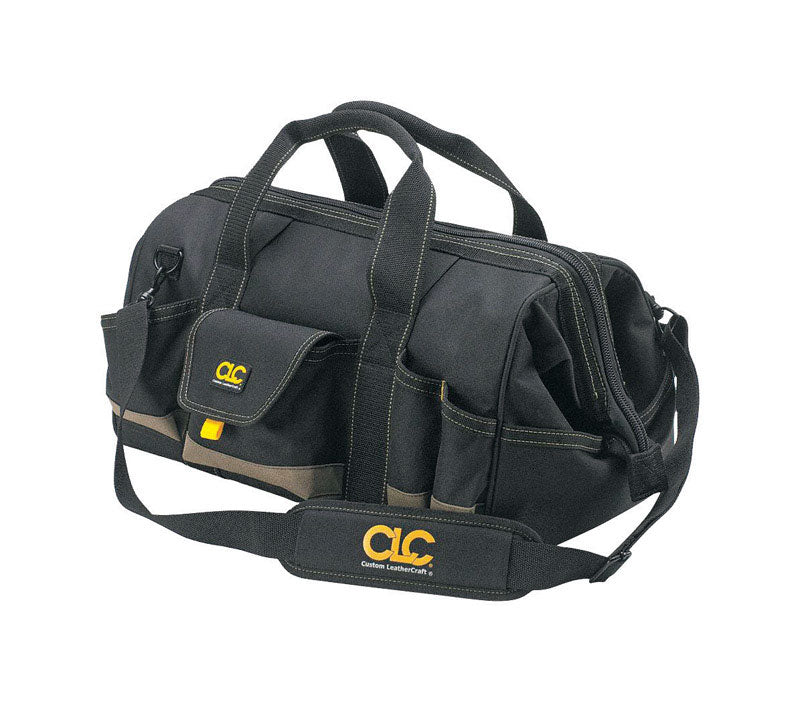 CLC Custom Leathercraft 1163 18-Inch Megamouth Tote Bag, 25 Pocket