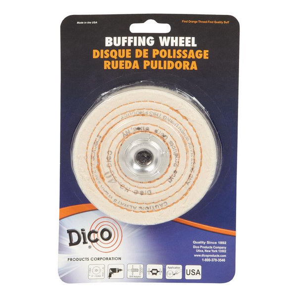 Dico 7000128 4" X 1/2" Cotton Buffing Wheel 527-40-4