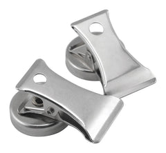 Magnet Source-7219 Chrome Plated Magnet Base With Clip, 1" Diameter (Pack of 2) 07219