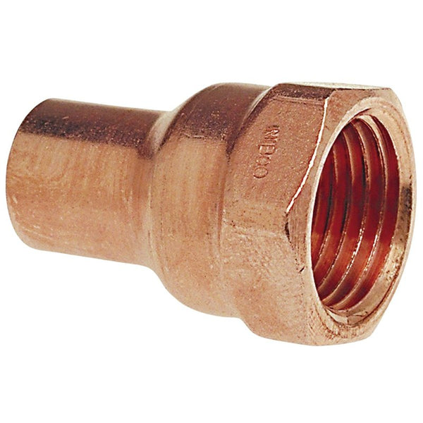 Elkhart 30236 Pipe Fittings, 1/2" Sweat x FPT Copper
