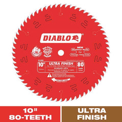 Freud D1080X Diablo 10" 80-tooth ATB Saw Blade w/5/8" Arbor&PermaShield Coating
