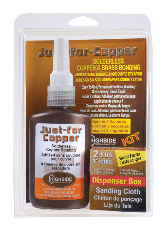JACKSON SAFETY Just-for Copper Highside Chemicals 5-3/8 in. L x 8-1/2 in. W Copper and Brass Bonding Kit 2 pc. 31050