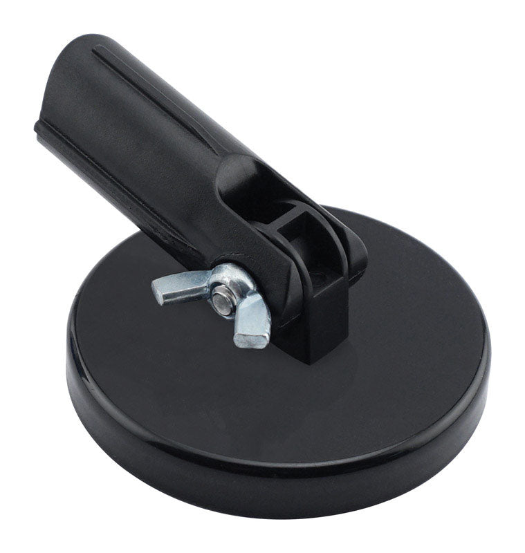 Magnetic Pick-Up Tool Attachment, 3.20" Diameter, 0.440" Thick Magnet Assembly with Acme-Threaded Attachment for Standard Broom Handle, 65 Pounds Pull, 1 Each