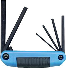 Eklind Tool 25161 Metric 7pc Ergo-Fold Hex Key Set 3mm to 10mm - Large, 6-Piece Set (3mm to 10mm)