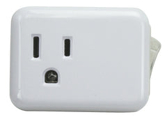 PowerZone ORES001 Switched Outlet Tap White