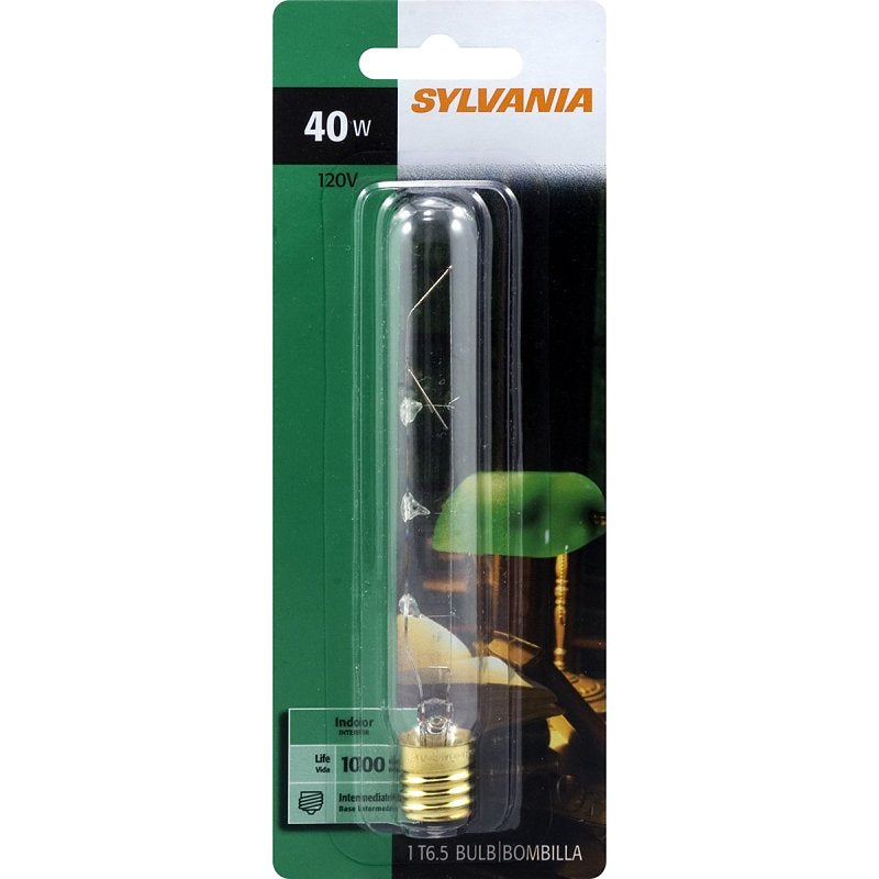 Sylvania Incandescent E17 Base 40 Watt T6.5 Appliance Light Bulb, 1 Pack