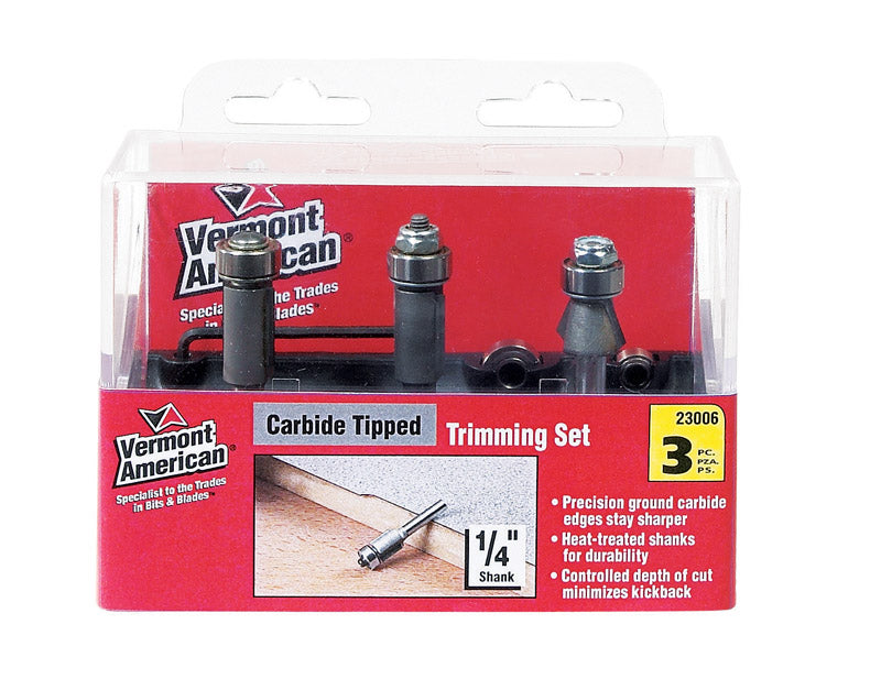 Vermont American 23006 VA Carbide Trimming Set, 3-Piece