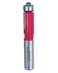 Freud 42-110: 1/2" (dia.) Bearing Flush Trim Bit with 1/2" shank, 1" carbide height, Perma-shield Coating Red, Pack of 1