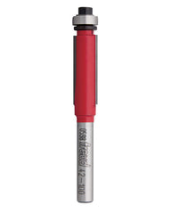 Freud Bearing Flush Trim Bit - Ideal for Trimming Laminates & Pattern Routing - 3/8" Diameter, 1/4" Shank, 2-13/16" Overall Length - 42-100
