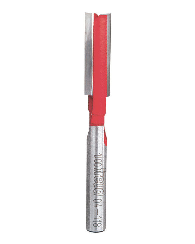 Freud 04-118: 5/16" (Dia.) Double Flute Straight Bit with 1/4" Shank,Red