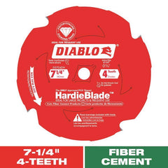 Freud D0704DH Diablo 7-1/4"x4T PCD Tip TCG Hardie Fiber Cement Saw Bld,5/8 Arbor