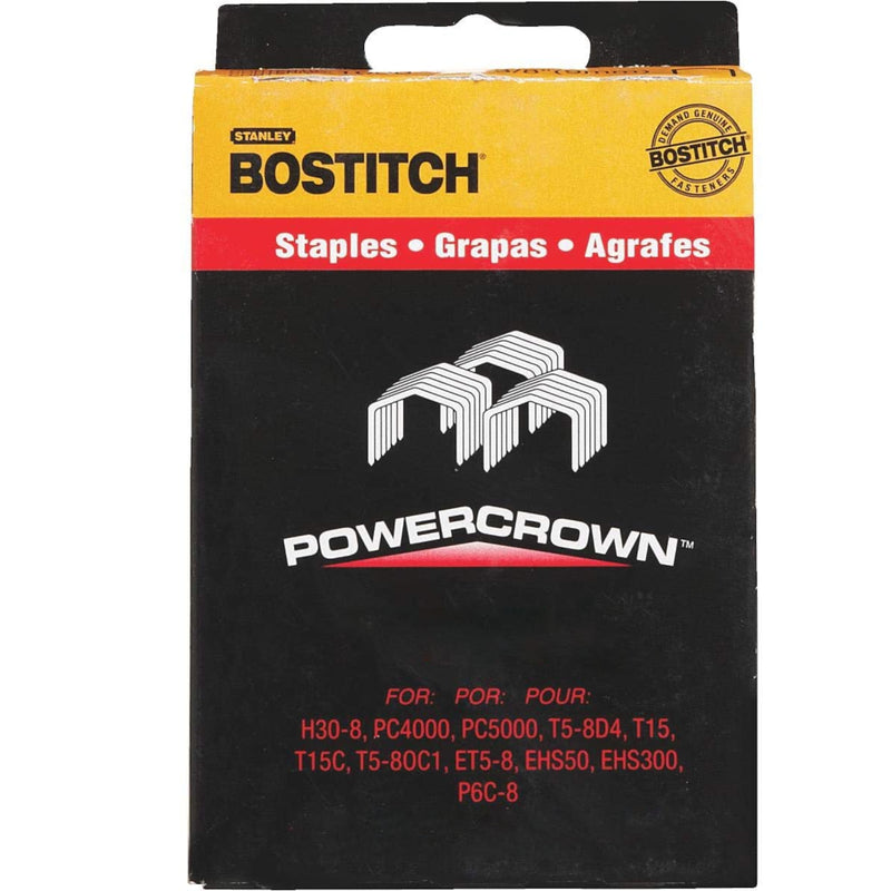 Bostitch STCR50193/8-5M Power Crown Heavy Duty Staples (5000 Pack), 7/16" x 3/8"