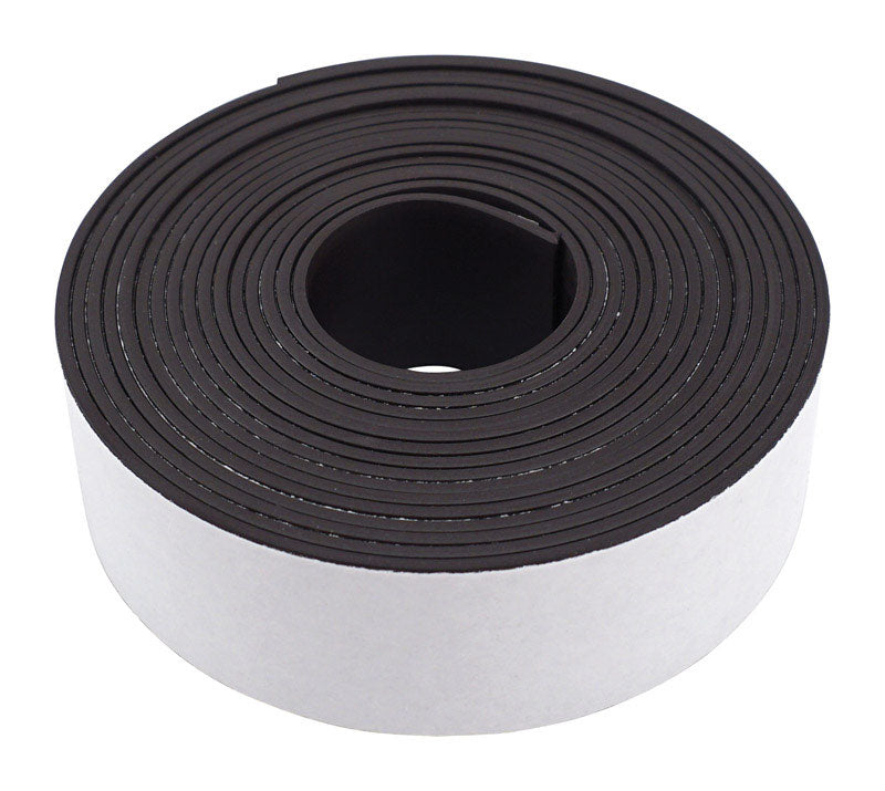 Master Magnetics Flexible Magnetic Strip with Adhesive Back - 0.06" Thick, 1" Wide, 10 Feet Long, 1 Roll, 07019