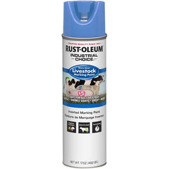 Rust-Oleum 383019 Livestock Marking Spray Paint, 17 oz, Fluorescent Blue