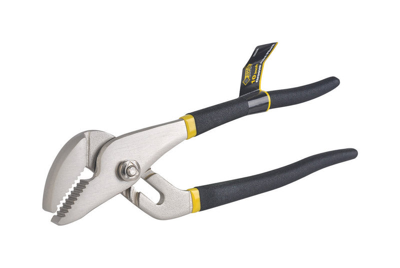 Steel Grip 10 in. Carbon Steel Tongue and Groove Pliers Black/Yellow 1 pk