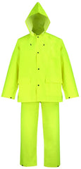 Diamondback OX025PU-L rain suit Hi-Viz Yellow