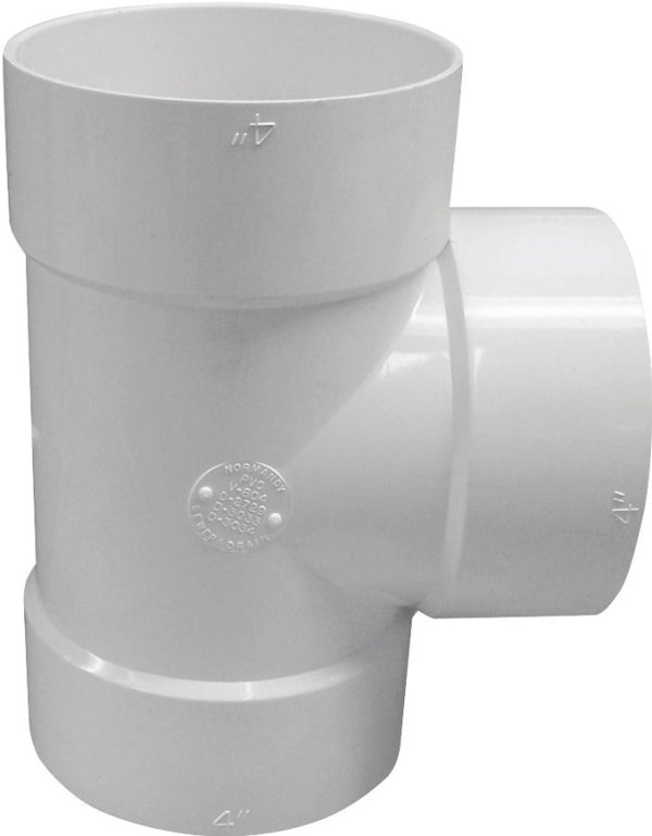 Canplas Tee Bull Nose PVC Hub 6X6X4 414108BC